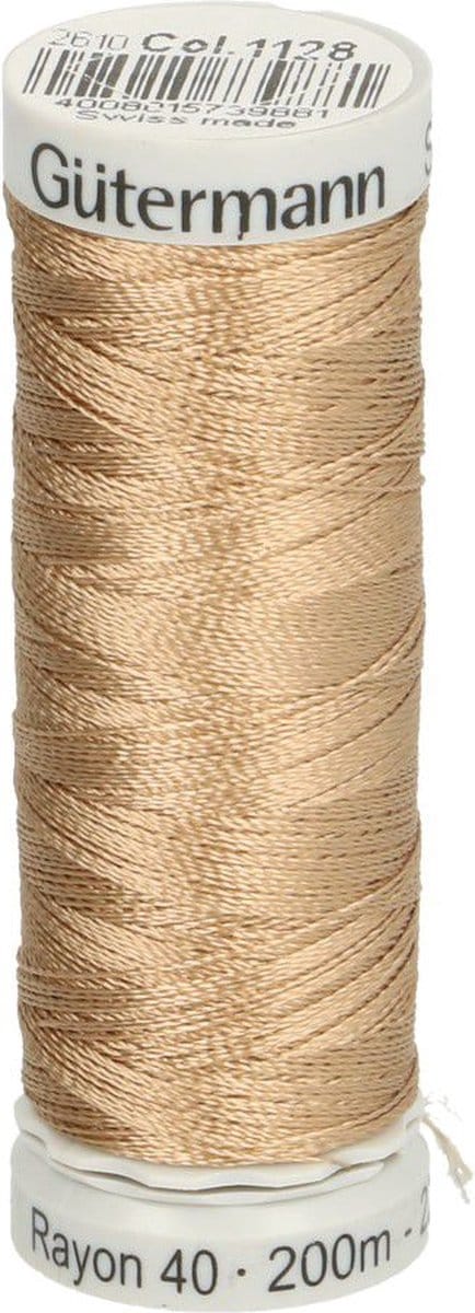 GÜTERMANN SULKY RAYON NR.40 2 ROLLETJES X 200M - 1128 BRUIN