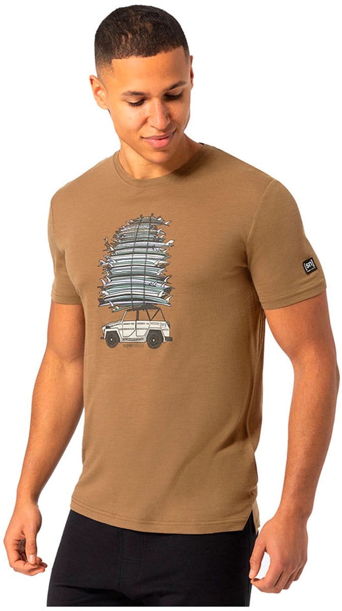 Super.natural Surf Trip T-shirt Met Korte Mouwen Bruin L Man