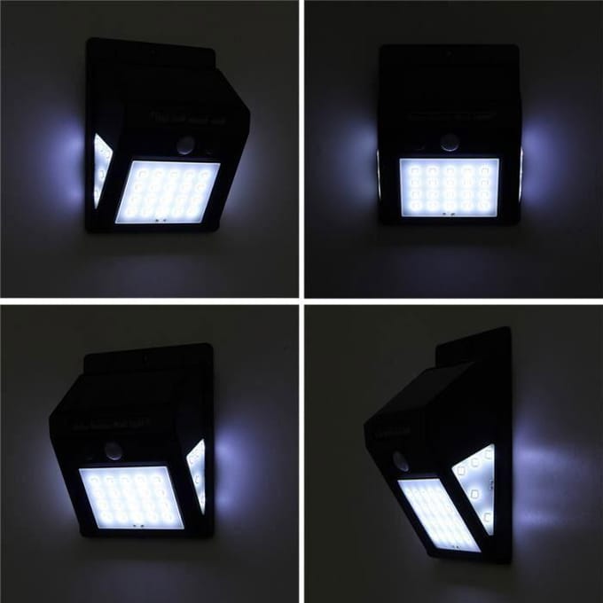 Lampe Solaire Extérieure - 30 LED - Détecteur de Mouvement - Étanche IP65 - Lot de 2