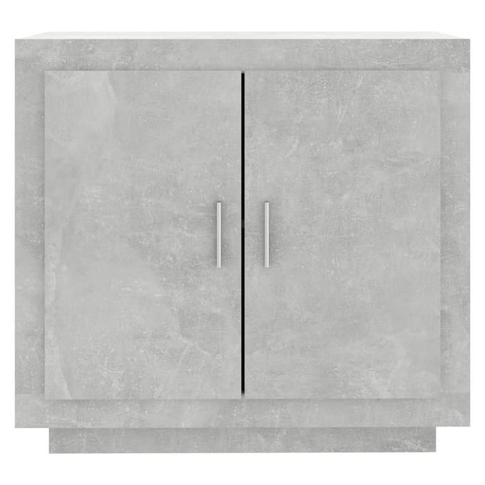 vidaXL - Dressoir - 80x40x75 - cm - bewerkt - hout - betongrijs