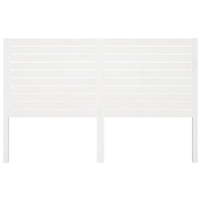 vidaXL - Hoofdbord - 206x4x100 - cm - massief - grenenhout - wit