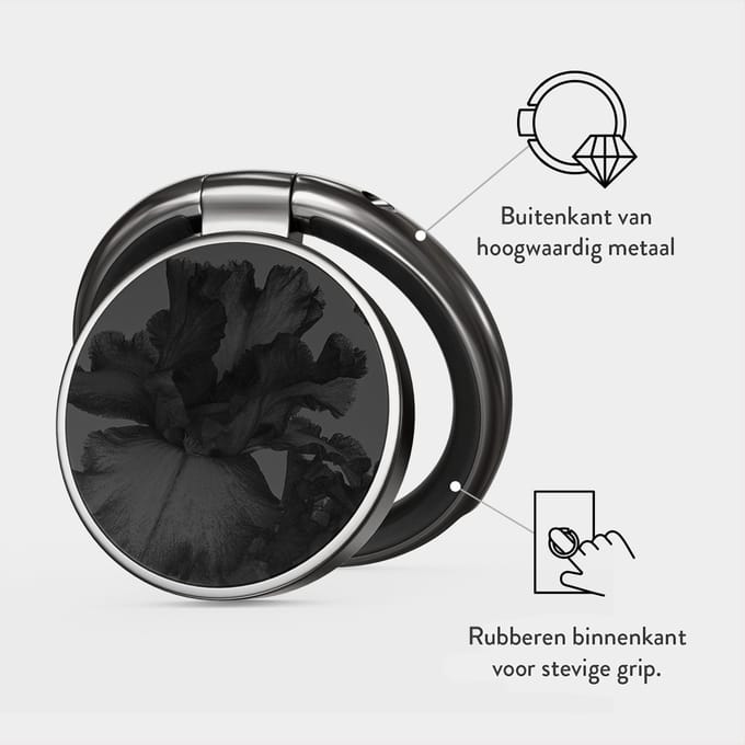 Burga Ringholder Gunmetal - Telefoonring - Nocturnal