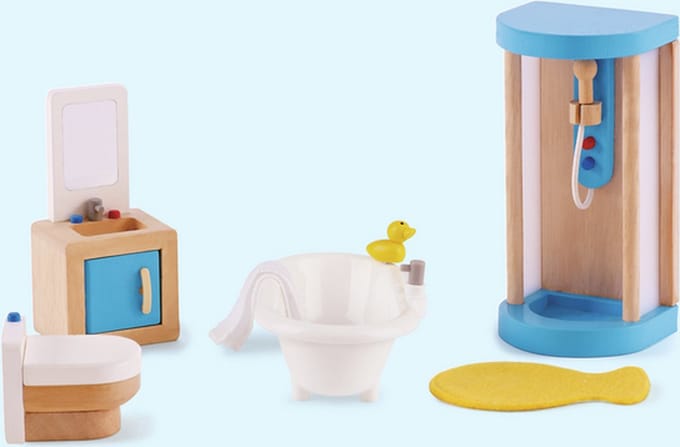 Hape Poppenhuis badkamer