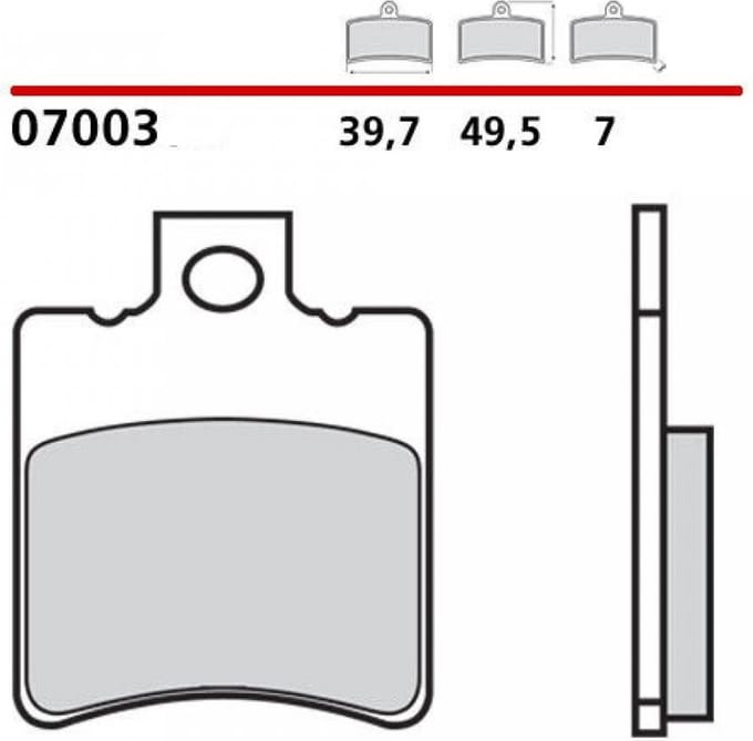 Plaquette de frein Brembo pour Scooter Piaggio 80 Typhoon 1995 AV Neuf