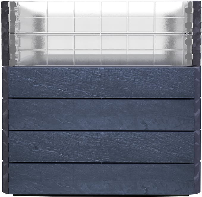 GARANTIA ERGO QUADRO Turbo L 75 verhoogde bak Stone, incl. FLORA