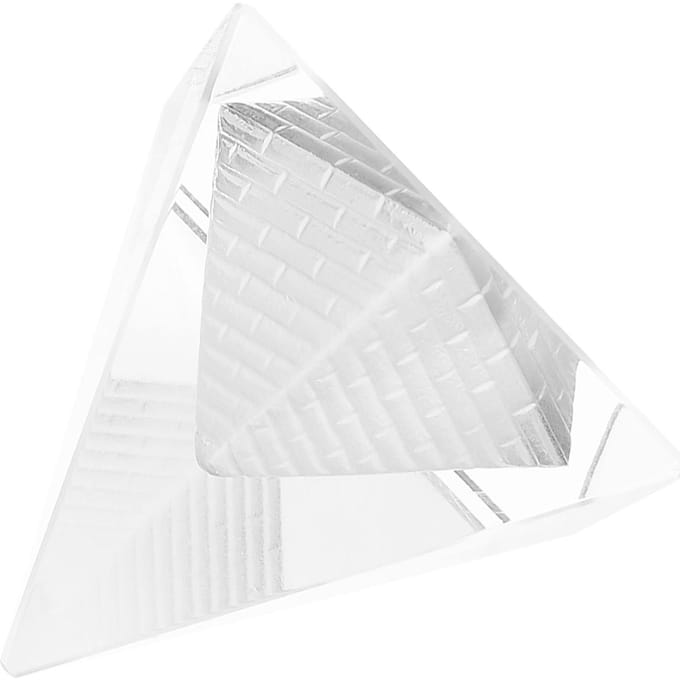 Pyramide de Cristal Pierre de Quartz Sculpture Figurines Décoration Maison Article d'Ameublement white