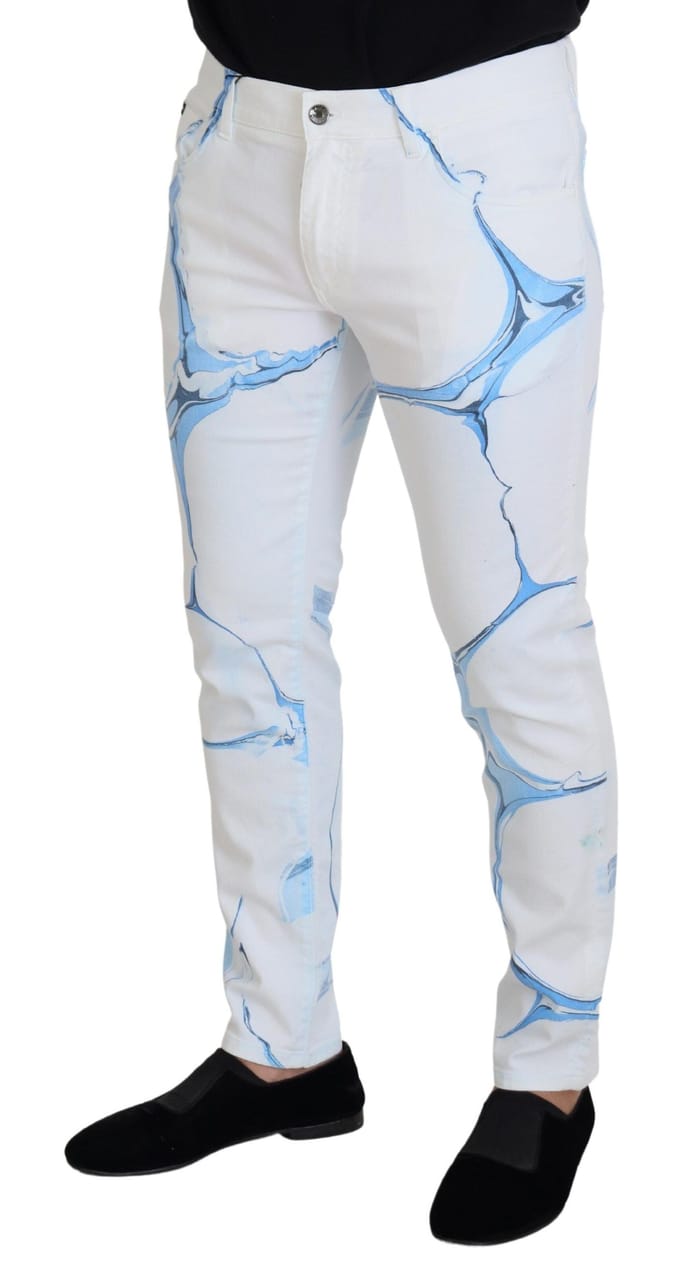 Geprinte Slimfit Jeans