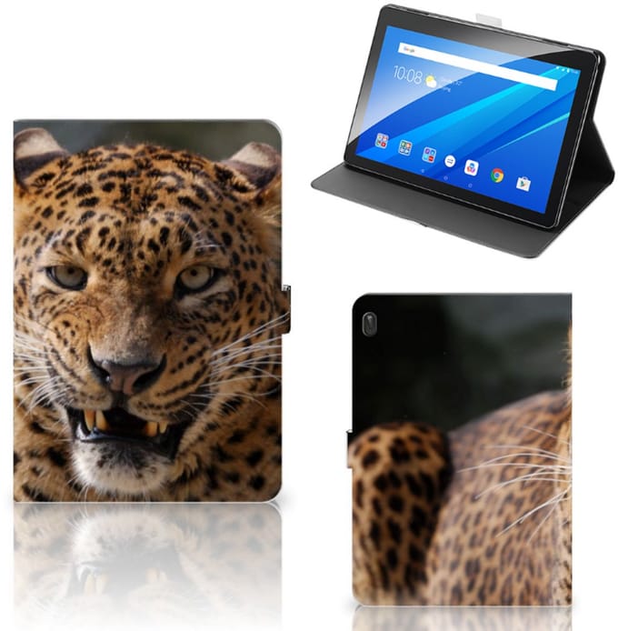 Lenovo Tab E10 Flip Case Luipaard