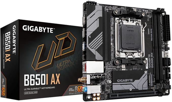 GIGABYTE B650I AX Moederbord - AMD B650 - AMD AM5 - DDR5 RAM - Mini-ITX