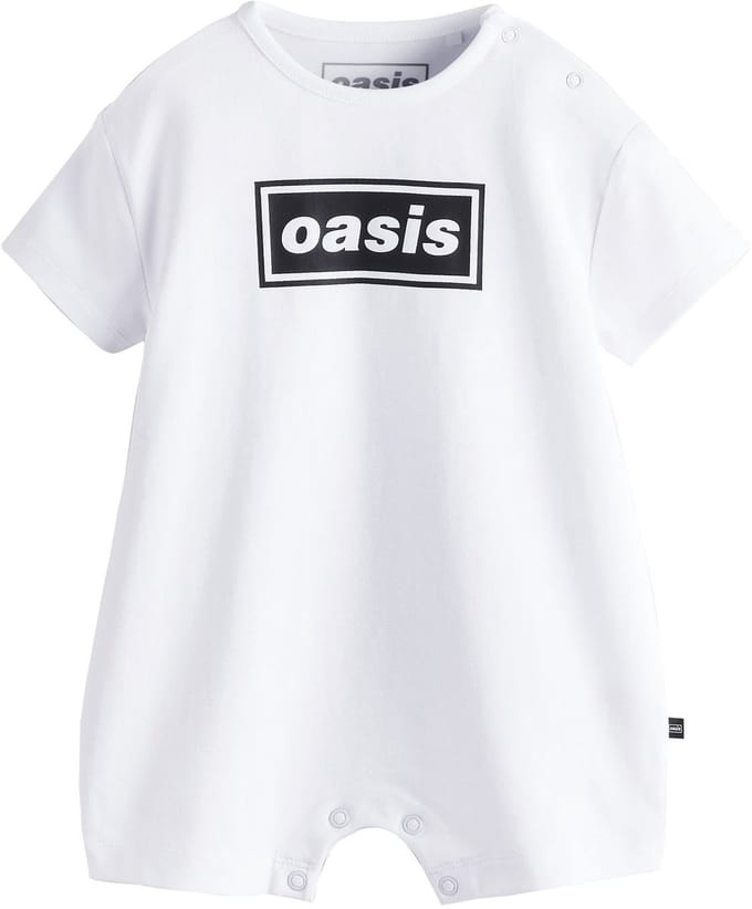 Next - Pasgeboren unisex - Oasis Band Baby Rompertje - Wit