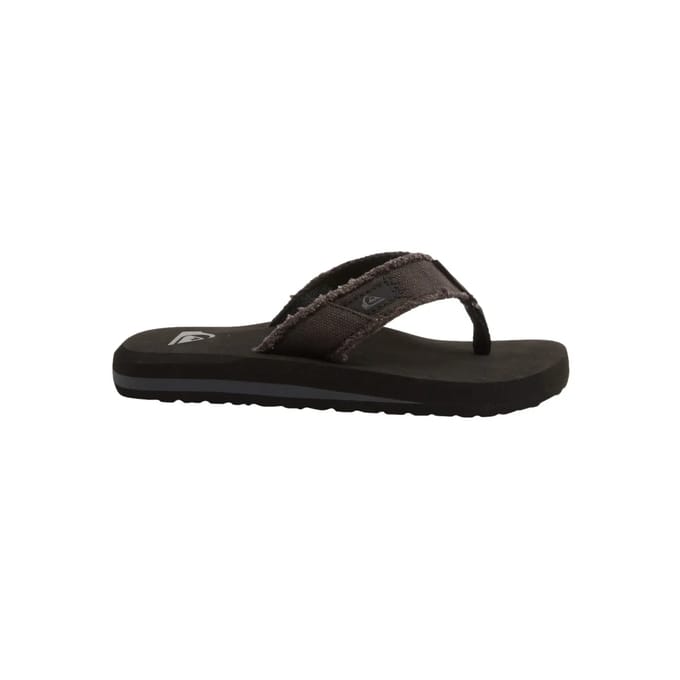 Quiksilver Monkey Abyss Youth Jongens Slippers - Black/Brown - Maat 37