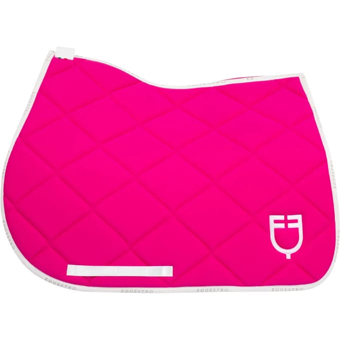 Technisch stoffen springzadeldoek met logo voor paard Equestro