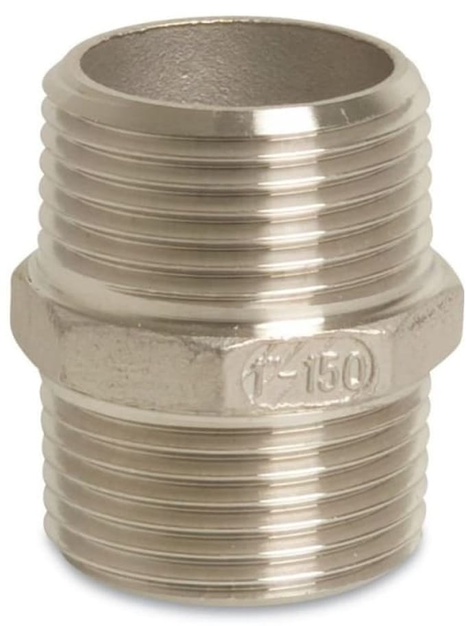 RVS Dubbele Nippel 1 1/2 inch V4A - Boni-Shop