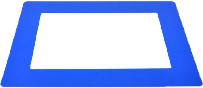 Floor Frame – Zelfklevend documentvenster voor de vloer - Blauw - x x 0,35 mm- - Polyvinylchloride (PVC) - 0,35 mm - Voor binnen
