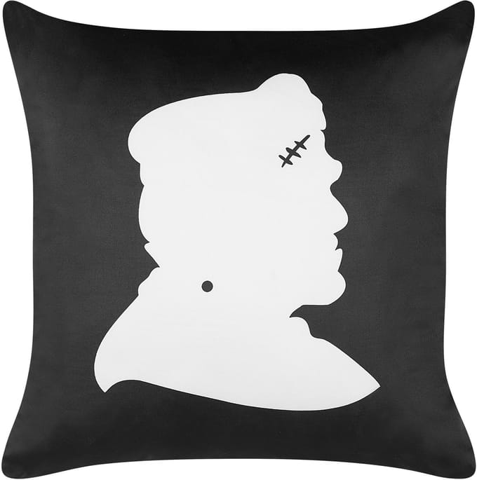 FRANKLINIA - Sierkussen - Zwart - 45 x 45 cm - Fluweel