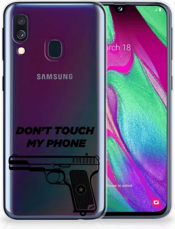 Samsung Galaxy A40 Silicone-hoesje Pistol DTMP