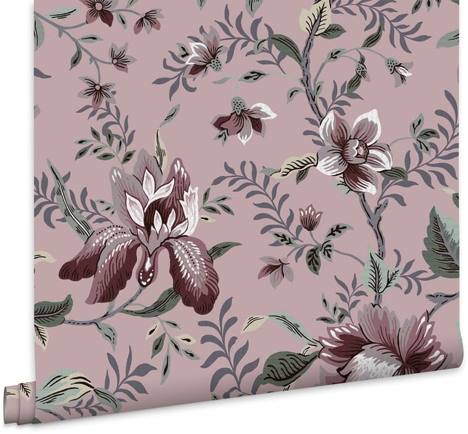 Laura Ashley Edita’s Garden Behang - Bloemen - 10mx52cm - Roze
