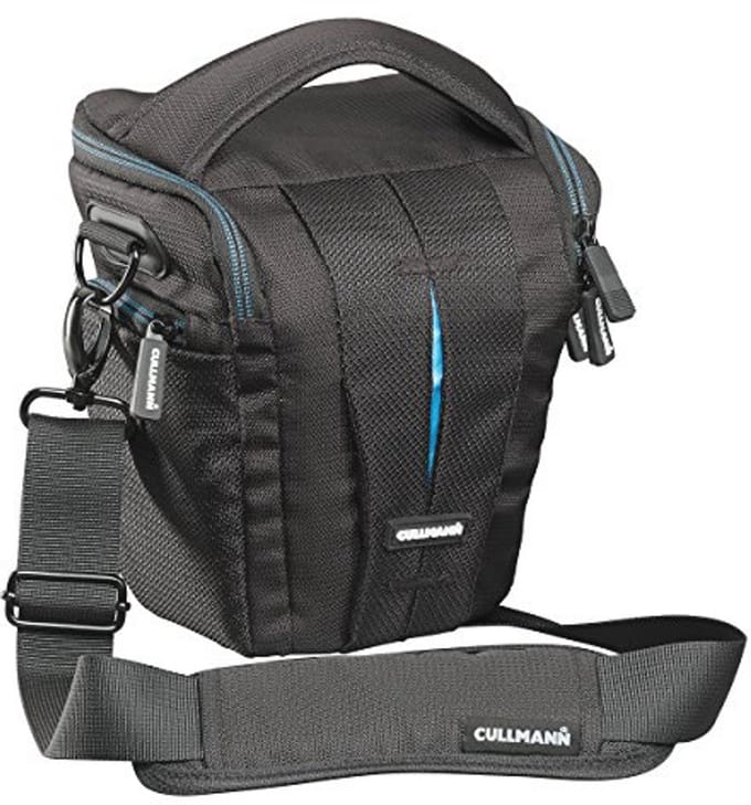 Camera Case for Medium-sized DSLR Cameras - Versatile Interior Layout - Black