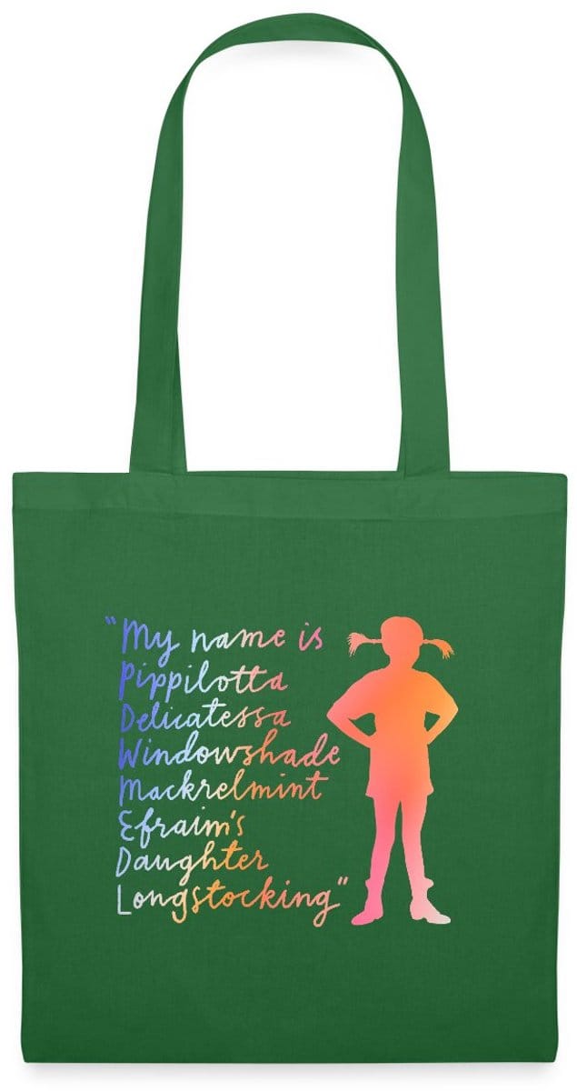 Pippi Langkous My Name Is … Bunt Tas Van Stof Schoudertas