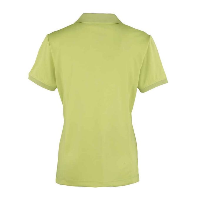 Premier Dames/Dames Coolchecker Poloshirt (Kalk)