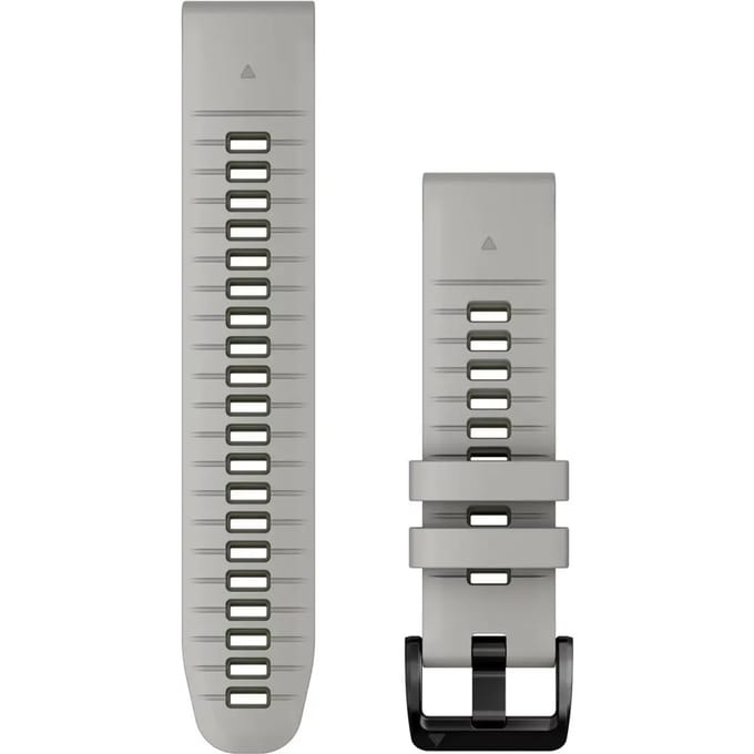 Garmin QuickFit® Siliconen bandje - Garmin QuickFit® 22 mm aansluiting - Fog Gray / Moss