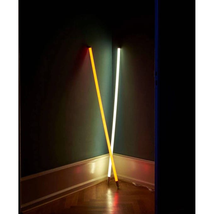 HAY LED-buislamp Neon Tube, geel, PVC, lengte 1,5 m, stekker