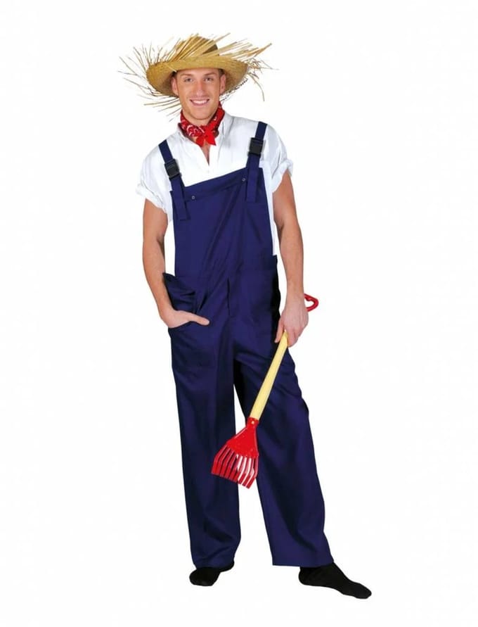 Blauwe party overalls