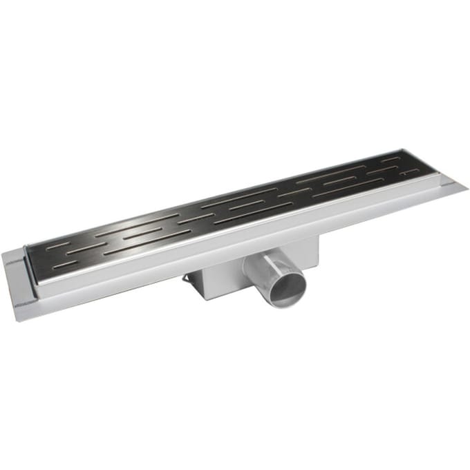 Vtw Living douchegoot rvs met flens verstelbaar 60 x 7 cm
