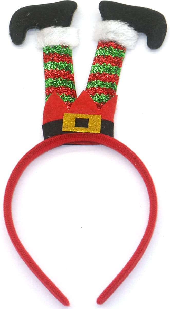 Haarband voor Kerst - Diadeem Kerstmis - Benen Kerstelf