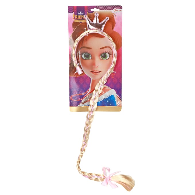 Toi-Toys Princess Friends Diadem with Long Braid and Crown