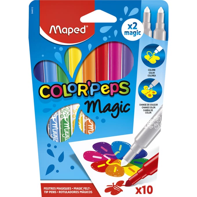 Maped Color'Peps Magic Viltstiften 8 Kleuren + 2 Magic Stiften