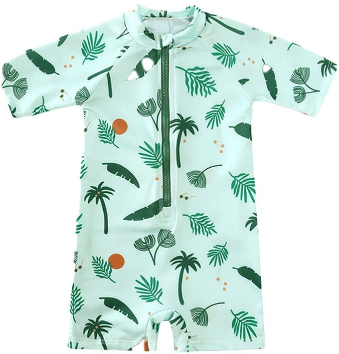 UV Zwempakje – Groen – Tropical– Maat 98/104 – Baby's - Peuters