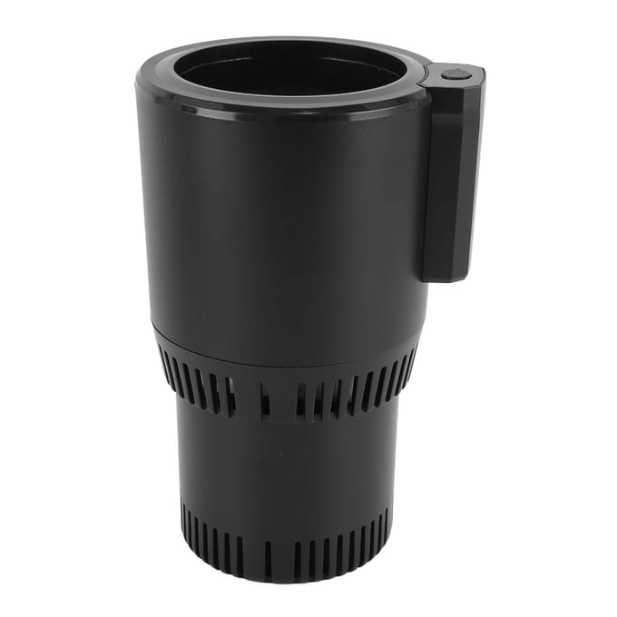Auto Koeler Bekerhouder 12V Draagbaar Werkende Indicator Stil Snelle Koeling Bekerhouder Auto Koelkast voor Buiten black