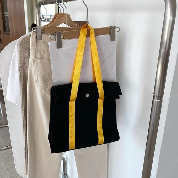 Ins Canvas Tas Bedrijf Cadeautas Canvas Tas Schoudertas Handtas black