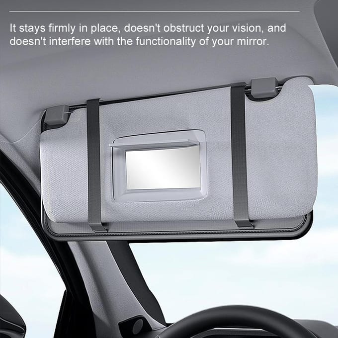 Auto Zonneklep Organizer Multifunctionele Zonnebrilhouder Leer Interieuraccessoires voor Auto zwart