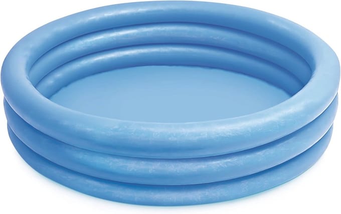 Opblaasbare kinderzwembad 45 x 10 inch - Crystal Blue