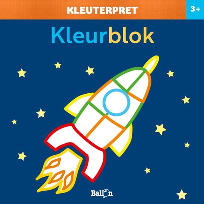 Kleuterpret Kleurblok Raket 3+