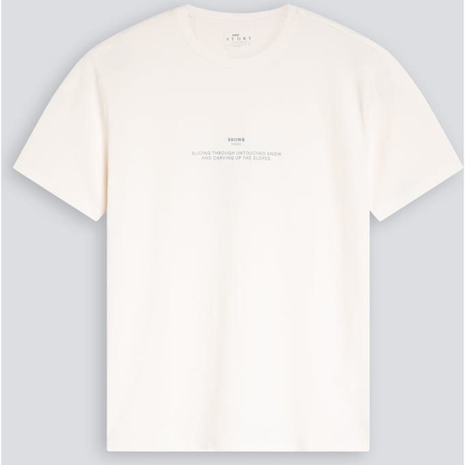 T-shirt Serie Skiing Whisper White