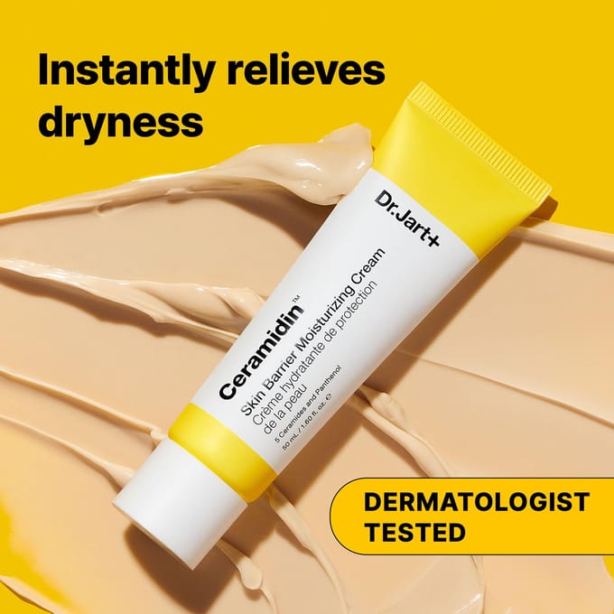 [Dr.Jart+] Ceramidin Huidbarrière Hydraterende Crème 50 ml yellow