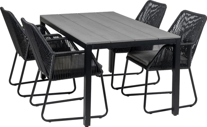Tuinset Mona/Cyprus | 4 personen | Rechthoekig 160 cm | Rope & polywood