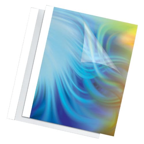 Thermische omslag fellowes a4 3mm wit 100 stuks