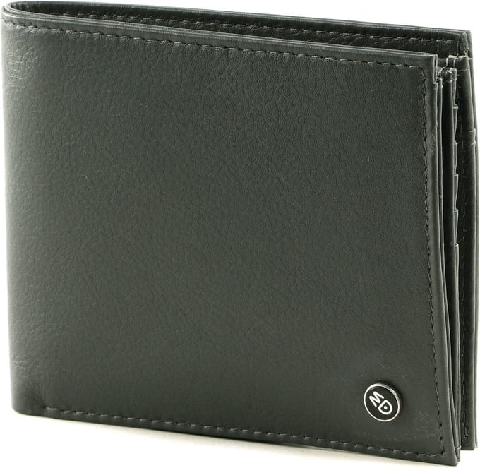 MANDARINA DUCK Leren Portemonnee Downtown Wallet Iron Gate Donkergrijs