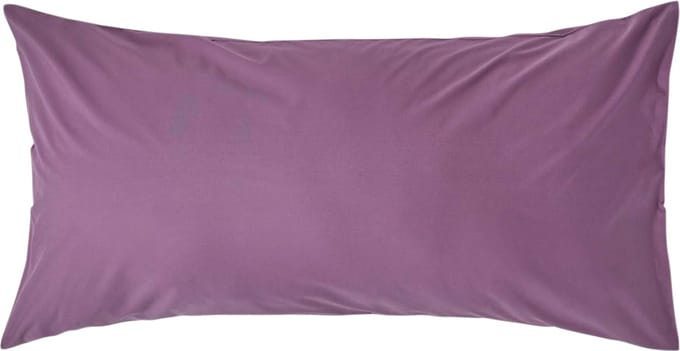 Homescapes Kussensloop 50x90 cm – Paars – 100% Egyptisch Perkal Katoen – 200 TC