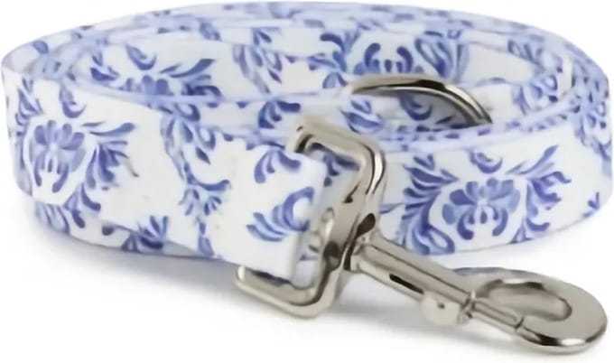 Hondenriem in print Blue in Bloom