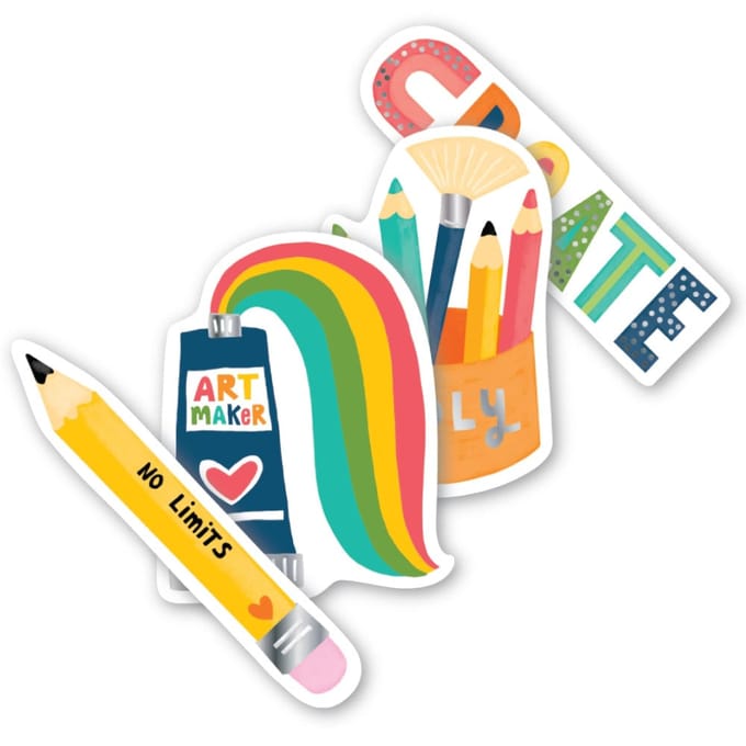 OOLY stickiville stickers Art maker vinyl 4 stks