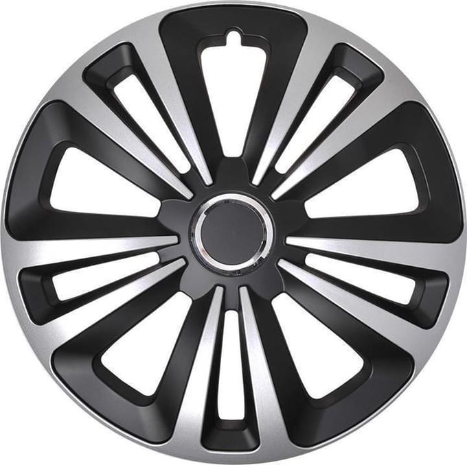 ProPlus - Wieldoppen - 4 - st - Terra - 14'' - zilverkleurig - en - zwart
