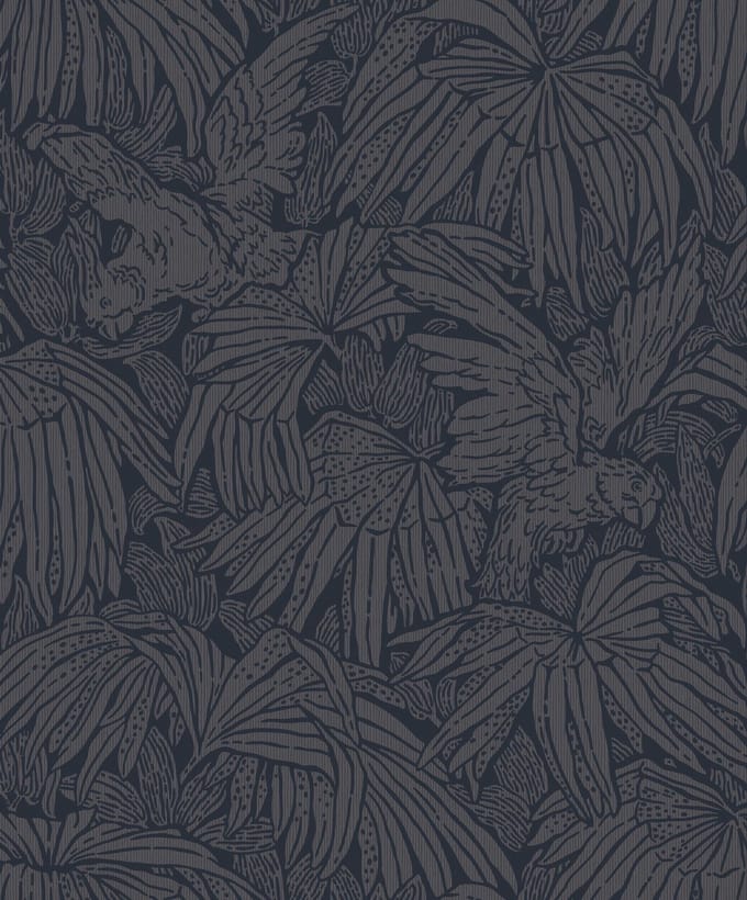 Boråstapeter Vliesbehang 2278 - Treasured - Botanisch Blauw - 53cm x 10.05m
