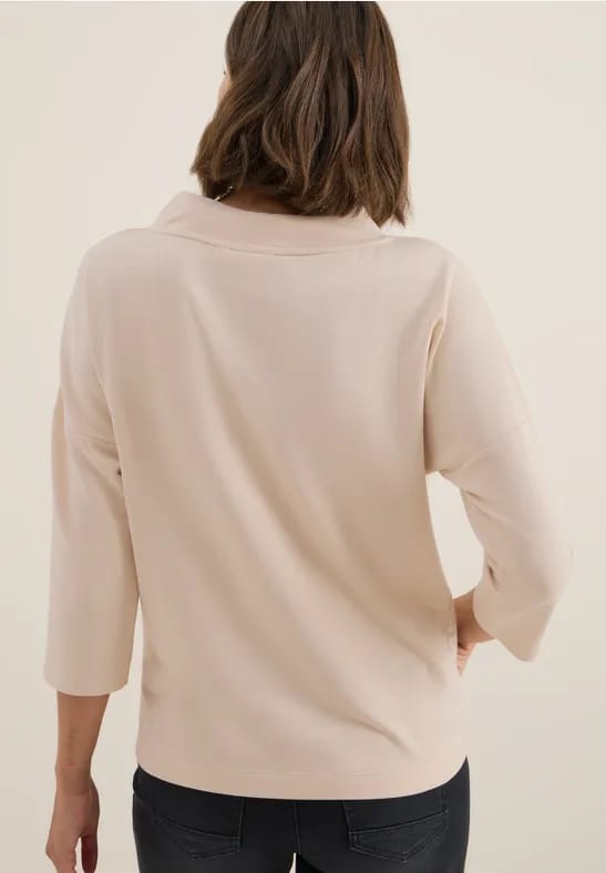 Shirt met knoopdetail
