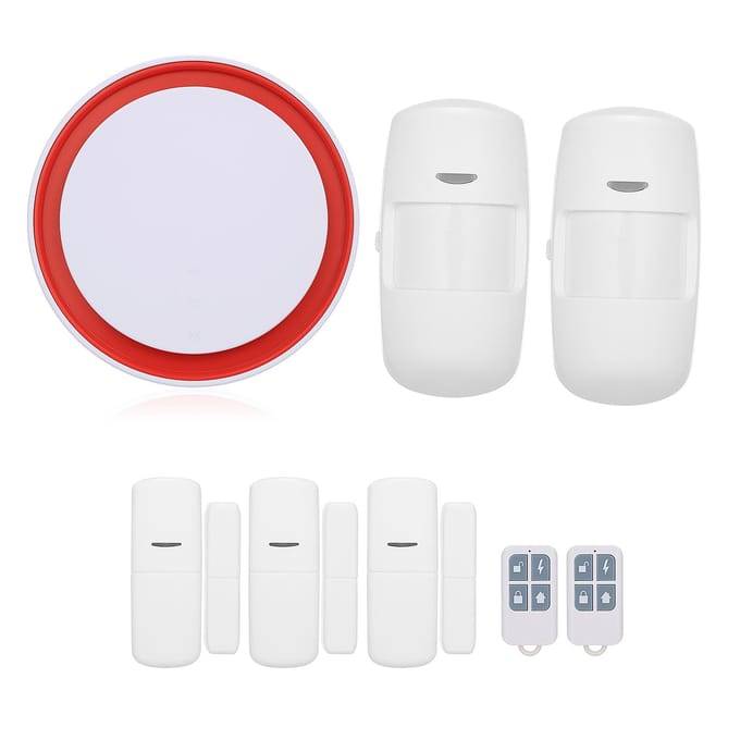 Capteur d'ouverture de porte 433 MHz, alarme antivol sans fil pour maison connectée EU2 blanc