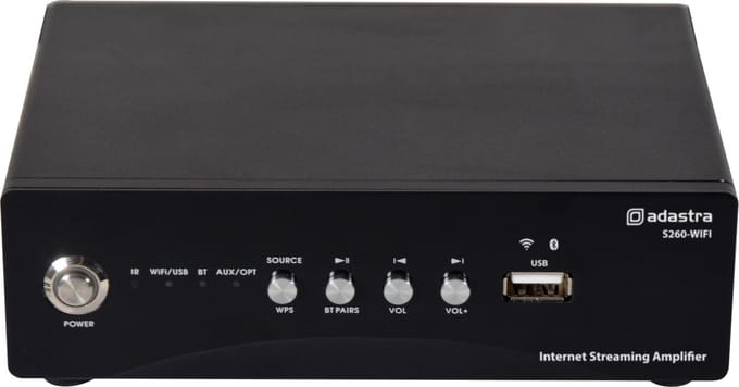 Adastra S260-WIFI Internet streaming versterker 2x60W